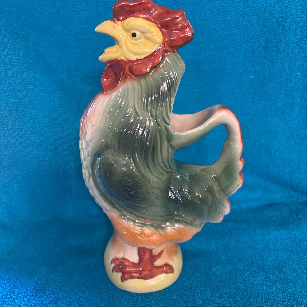 Antique St.Clement Absinthe rooster pitcher made in France 1890 to 1910